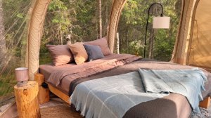 Шатёр на скале с лучшим видом. Хюгге Кэмп Карелия.