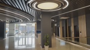 Межвузовский студенческий кампус в Уфе, 2024 г | Реечный потолок, освещение, стены # 3