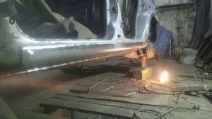 ремонт#реставрация#авто#авторемонт#гараж#ниссанпульсар#арки#пороги#