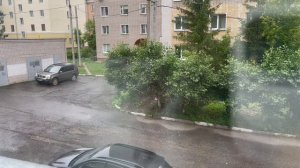 Пасмурный день с ветром - Timelapse from the window