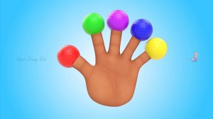Mini-golf Balls Finger Family Rhymes ｜ Learn Colors for Children with Baby Play Color Balls 3D Kids