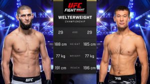 Хамзат Чимаев vs Шавкат Рахмонов видео боя - UFC 5