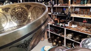 Кованая поющая чаша Eye SF ( 24 см, нота: До #, 132 Гц ) / Singing Bowl / shamanic.moscow