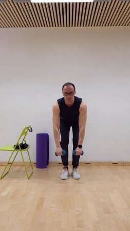 Тяга гантелей в наклоне (дом)