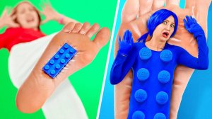 🧱 Если бы кубики лего ожили! 🎉 антистресс и лайфхаки