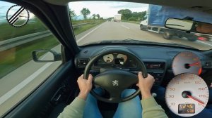 Peugeot 106 Rallye 1.6 109 л.с. Максимальная скорость на немецком автобане Без ограничения скорости