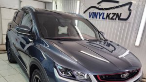 Geely Coolray - забронировали прозрачной полиуретановой плёнкой кузов и сделали тонировку
