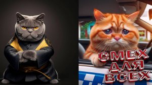 Смешные коты 2025 Самые лучшие приколы с котами😸 Кошки Животные \  Смешные видео о животных