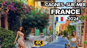 France - Walking tour in Cagnes Sur Mer, French riviera