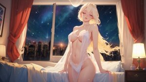 Midnight Lofi Glow  Chill Bedroom Ambience with City Lights & Starry Skies ✨🎧 #relax