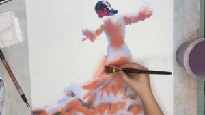 Демонстрация акварельной техники Анны Ивановой в рамках фестиваля “Roubloff” в Кирове.