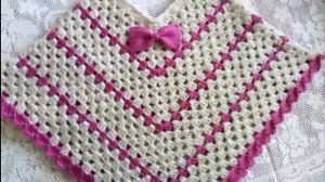 Вязаное пончо для девочки (рассчёт набора петель на любой размер).