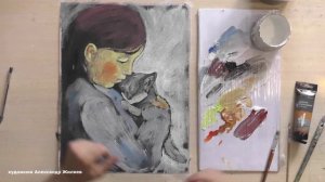 Иллюстрация акрилом