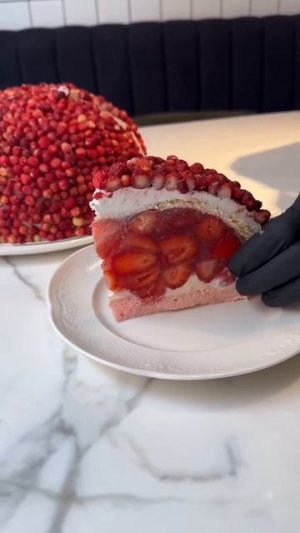Земляничный тортик с клубникой