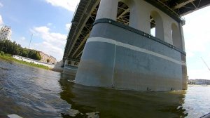 Обзор Аварийной опоры Ленинградского моста. Обзор. По Рейду р.Иртыш г.Омск 26.06.25 год № 13