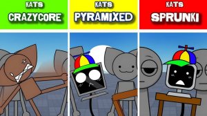 INCREDIBOX KATS 🤪🌀 | CRAZYCORE vs PYRAMIXED vs SPRUNKI! 🎭💥 ТРОЙНОЙ ХАОС!