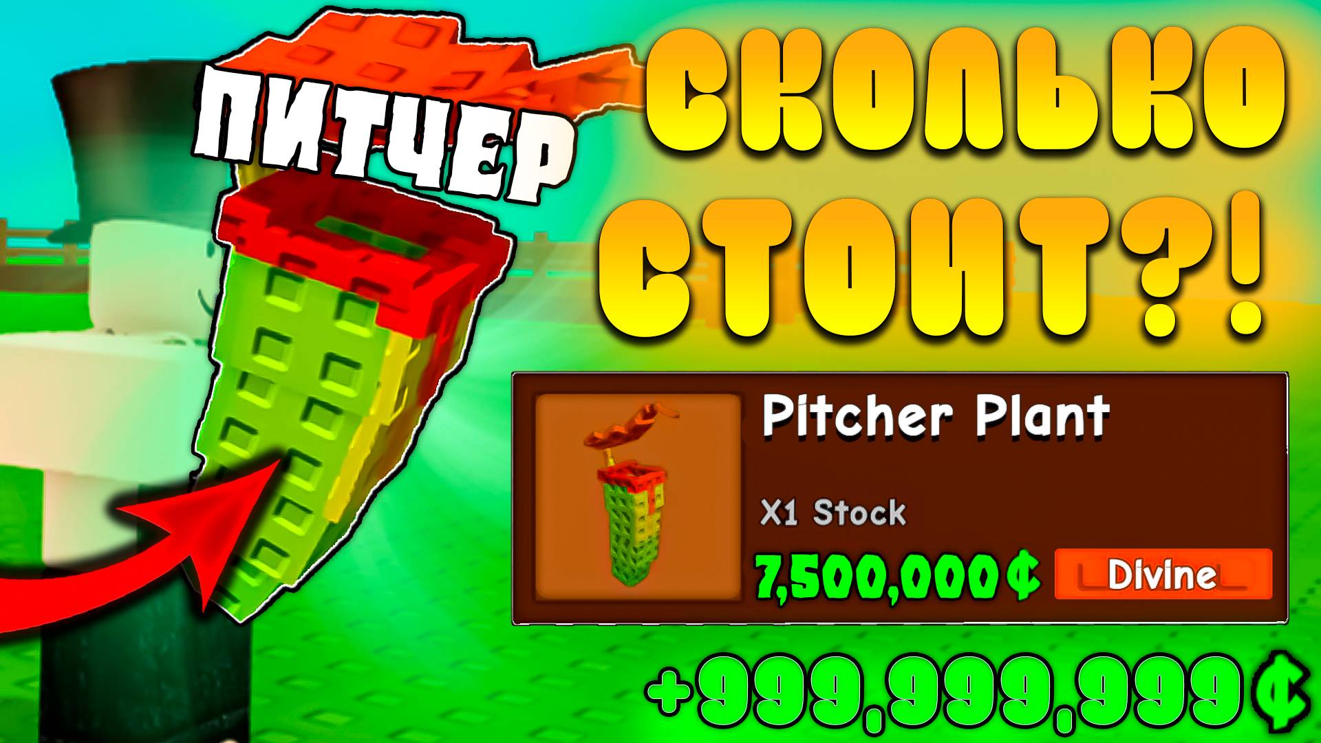 🤔СКОЛЬКО МОЖНО ЗАРАБОТАТЬ С *Pitcher Plant* в Grow a Garden в Роблокс! Питчер в вырасти сад roblox