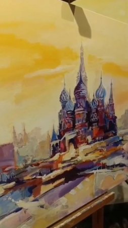 Николай Александрович Балышев пишет картины из серии "Мосты".