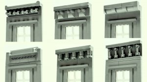 Lego Architecture - Декоративные молдинги Советы и идеи