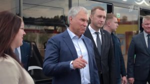 Вячеслав Володин в Саратове проехал по обновленной линии скоростного трамвая