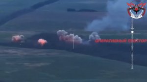💥ТОС-1А 20 армии выжигает всушников в лесопосадке на Лиманском направлении… 🗺️