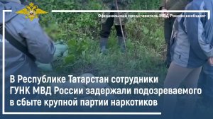 В Татарстане сотрудники ГУНК МВД России задержали подозреваемого в сбыте крупной партии наркотиков