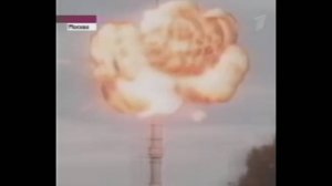 Взрыв Останкинской телебашни в эфире программы "Время" (Первый канал, 20??)