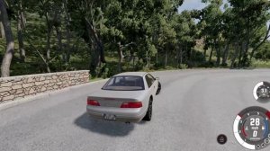 Переизбыток мощности, на серпантине срывает в занос. Тюнинг в Beam ng drive