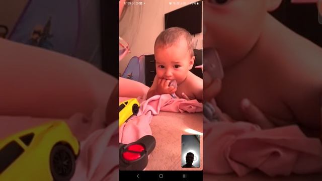 На видео связи с бабушкой Олей