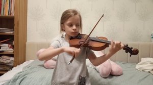 Оскар Ридинг. Концерт для скрипки си-минор. Вторая часть. Исполняет Оля Романова, 8 лет.