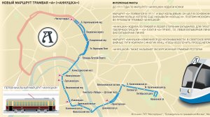 Поездка на Новогоднем "Вязаном" трамвае 71-931М «Витязь-М» по маршруту А (20.02.2024) №31202