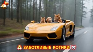 Заботливые котики спешат на помощь (121)