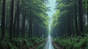 Природа. 1 час Звук дождя, грома и молнии