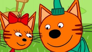 ТРИ КОТА - пазлы - Развивающие мультики для детей