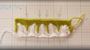 Столбик вниз косичкой