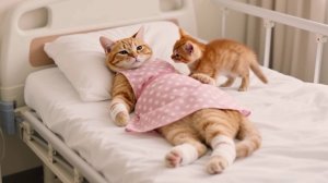 Котик лечит маму