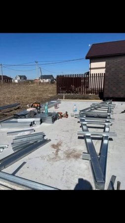 Наш каркас ЛСТК для гаража!