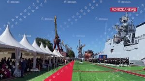Россия передала ВМС Индии новейший малозаметный фрегат Тамал. Церемония прошла в Калининграде ...