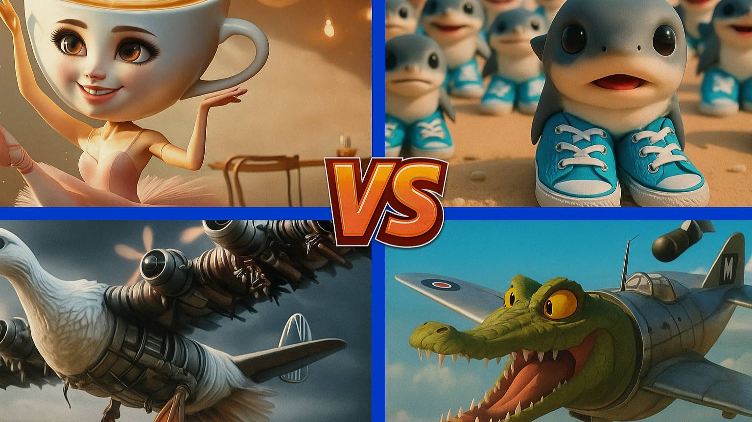 Балерина Капучино 🆚 Тралалело Тралала 🆚 Бомбини Гузини 🆚 Бомбардиро Крокодило | музыка 2025 смотреть онлайн