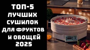 🔝ТОП-5 сушилок для овощей и фруктов 2025🥇 Какая лучше 🔍 Где купить 💸 и отзывы 💬