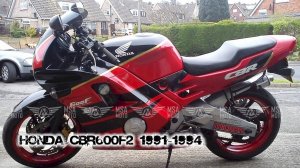 Honda CBR600F2 1991-1994 ||| мотопластик.рф