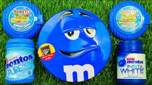 [АСМР] Распаковка и смешивание радужных конфет в банках M&M'S ASMR
