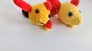 Рыбки из плюшевой пряжи