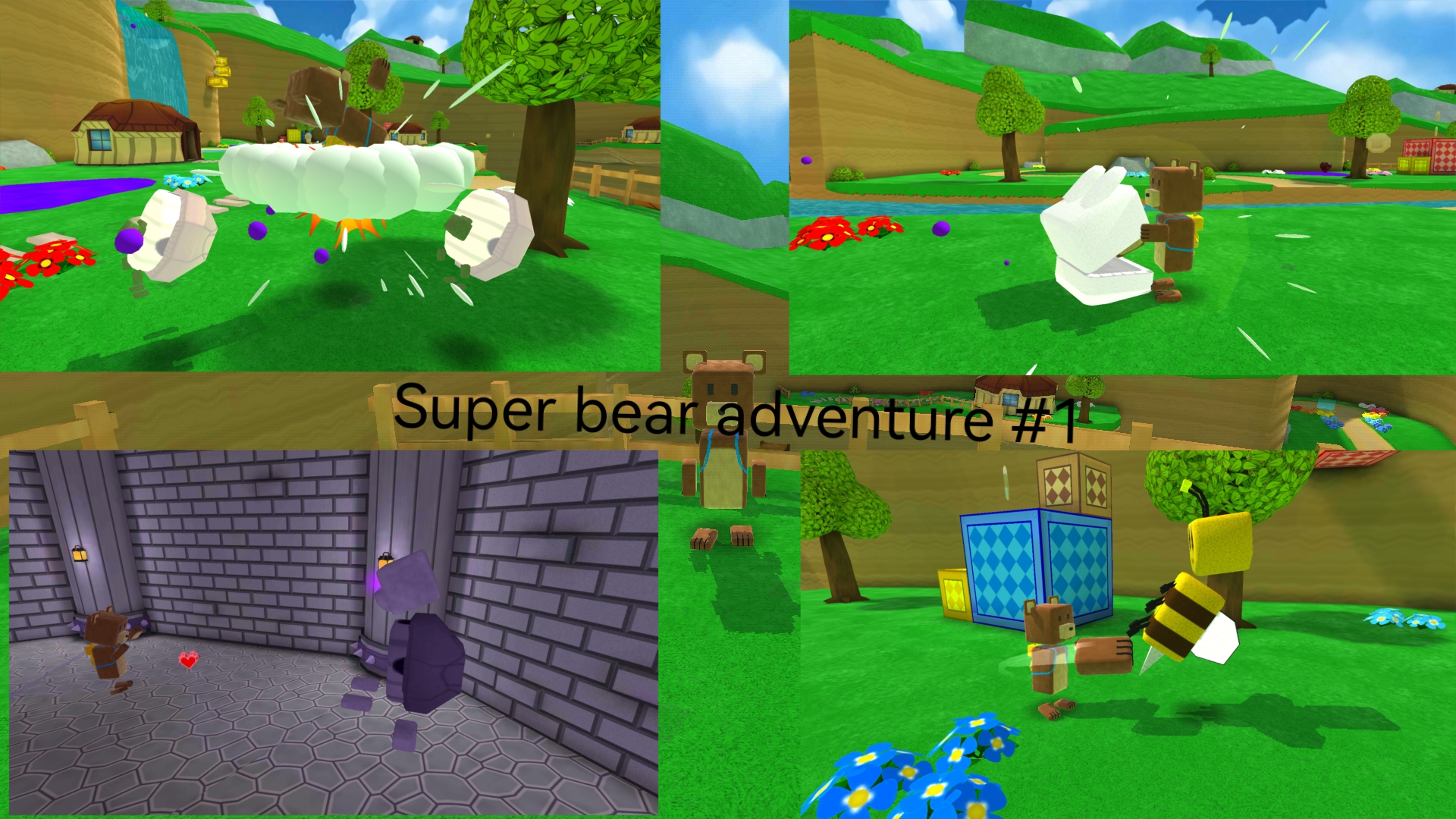 Перепрохождение супер мишки Super Bear Adventure #1 Перепрохождение