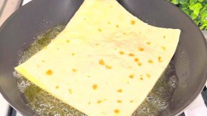 ЛАВАШ В КИПЯЩЕМ МАСЛЕ – ГОТОВИТСЯ ЗА МИНУТЫ! ВКУСНЕЕ, ЧЕМ В МАГАЗИНЕ! СЕМЬЯ СЪЕЛА ВСЁ СРАЗУ!