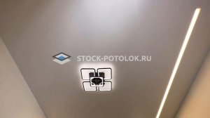 СТОК-ПОТОЛОК в гостиной.
