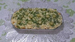 Как приготовить? ПРОСТОЙ И ВКУСНЫЙ САЛАТ С ПЕЧЕНЬЮ ТРЕСКИ, как во времена СССР