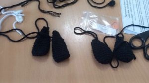 стараюсь вязать .