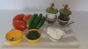 САЛАТ ЗА СЕКУНДУ!  ФИЕСТА! БЫСТРЫЙ ЛЕТНИЙ САЛАТ из Помидоров и Огурцов!