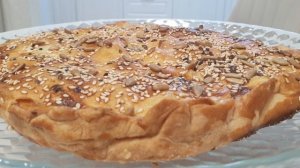 🤗Сочный мясной пирог из слоёного теста.🤗